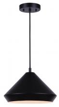 Canarm IPL1020A13BK - BYCK, IPL1020A13BK, MBK Color, 1 Lt 12.75" Width Pendant, 60W Type A, 12.75" W x 9.5 - 57.5&