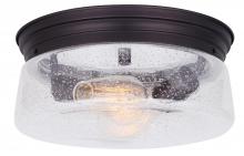 Canarm IFM623A12ORB - MILL, 2 Lt Flush Mount, Seeded Glass, 60W Type A, 12" (W) x 6" (H)