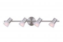 Canarm IT517A04BN - Hudson 4 Light Track Lighting, Nickel Finish