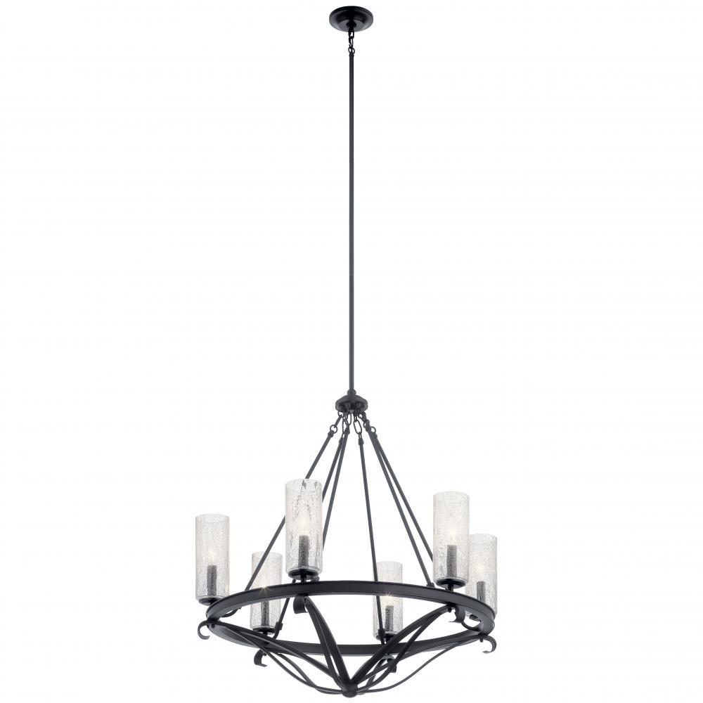 Krysia™ 6 Light Chandelier Black