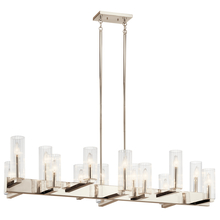 Kichler 44317PN - Cleara™14 Light Linear Chandelier Polished Nickel