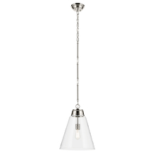 Kichler 52662PNCLR - Marsailli 19.75" 1-Light Large Pendant with Clear Glass in Brushed Nickel