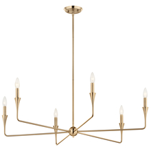 Kichler 52690CPZ - Alvaro 40 Inch 6 Light Chandelier in Champagne Bronze