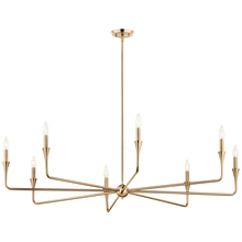 Kichler 52691CPZ - Alvaro 50 Inch 8 Light Chandelier in Champagne Bronze