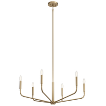 Kichler 52718CPZ - Madden 32 Inch 6 Light Chandelier in Champagne Bronze