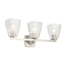 Kichler 55216NIWTR - Marant 23.75" 3-Light Vanity Light with Clear Water Glass in Brushed Nickel