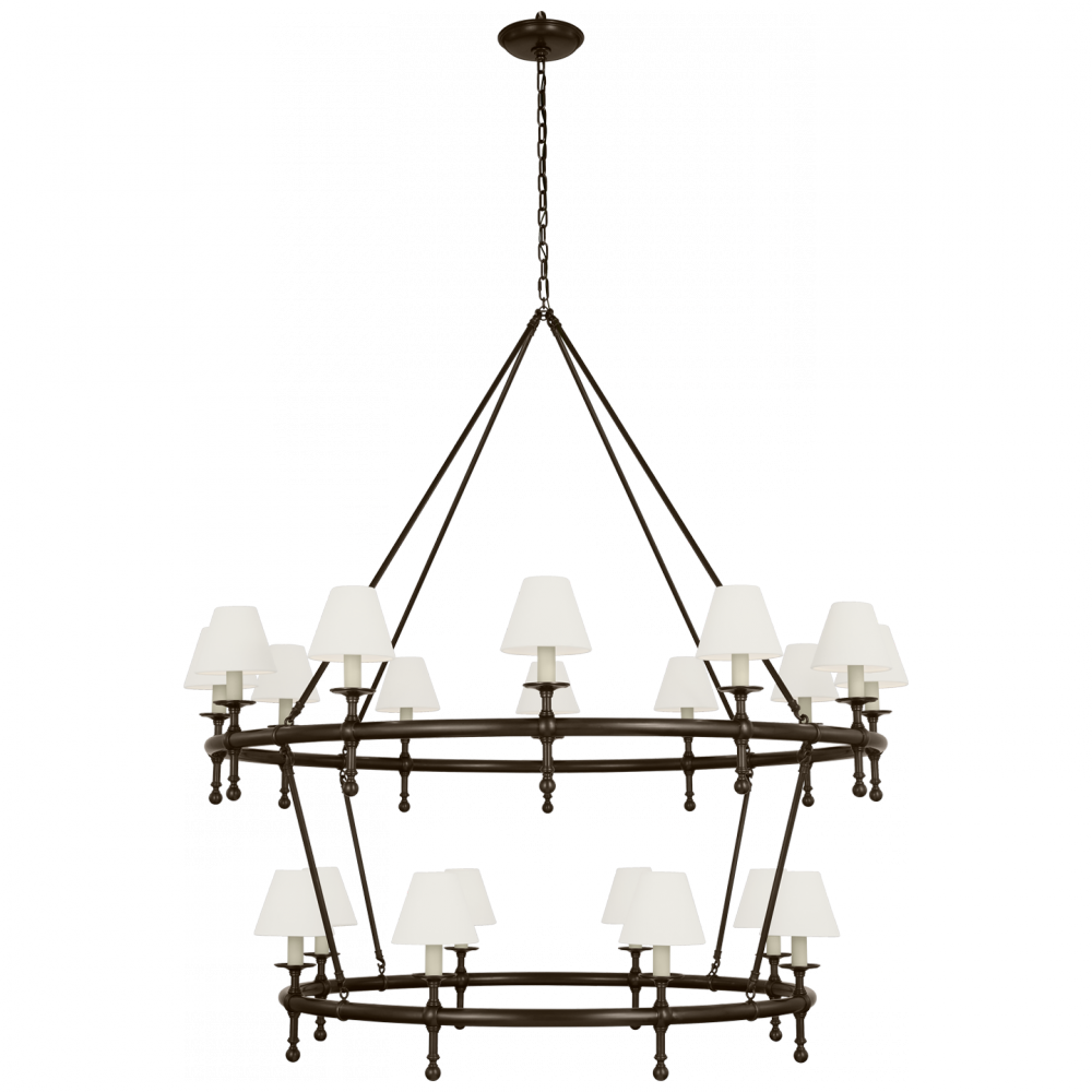 Classic 54" Two-Tier Ring Chandelier