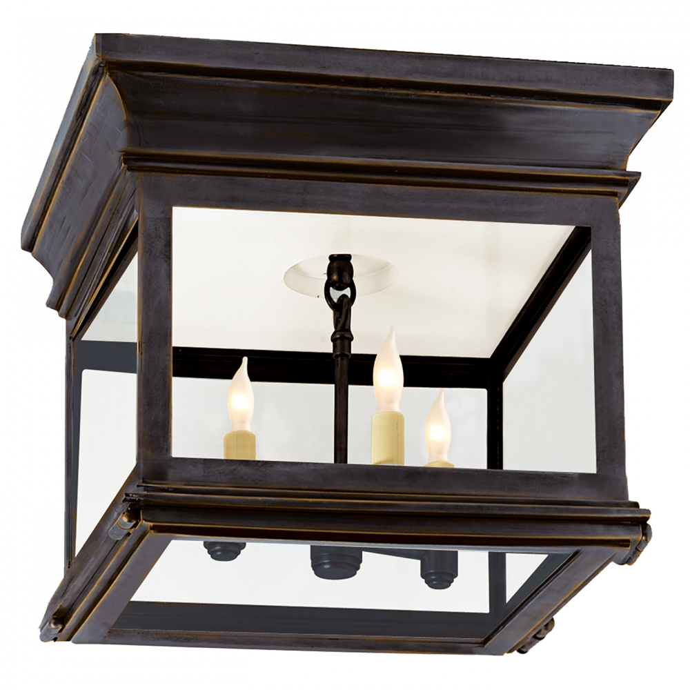 Club Small Square Flush Mount