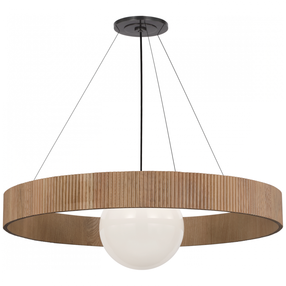 Arena 42" Ring and Globe Chandelier