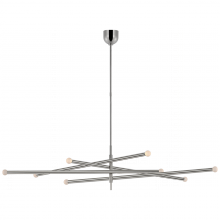 Visual Comfort & Co. Signature Collection RL KW 5595PN-ECG - Rousseau Oversized Eight Light Articulating Chandelier
