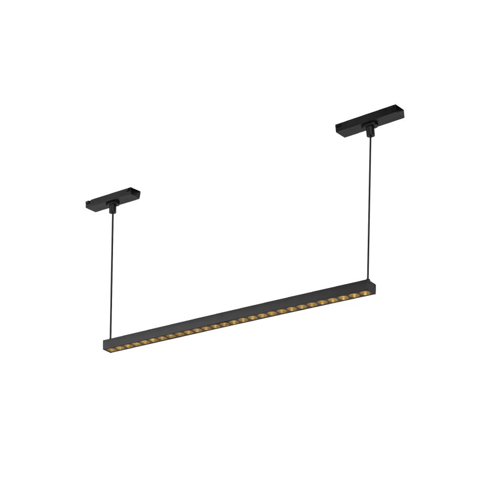 Kyan 22-in Black 4000K Trilo Track Linear Pendant