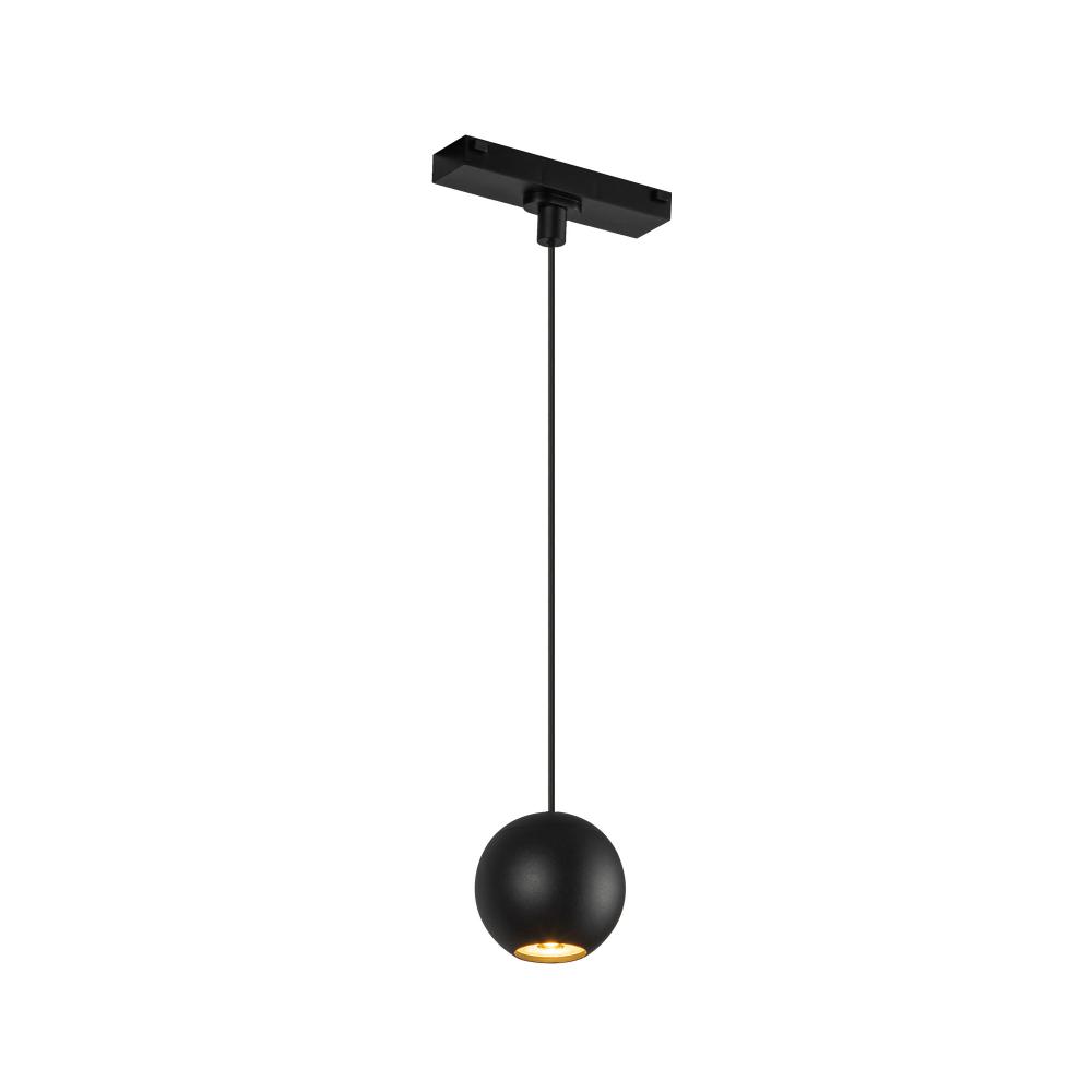 Faria 3-in Black Trilo Track Pendant