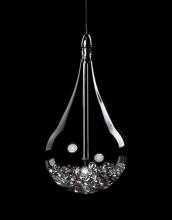 Kuzco Lighting Inc 439101 - Single Lamp Drop Glass Pendant with Crystals