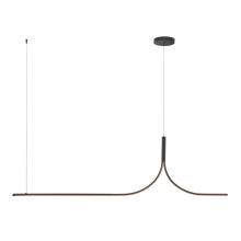 Kuzco Lighting Inc LP17905-BK-UNV-010-RT - Thread 5-ft Black LED Linear Pendant