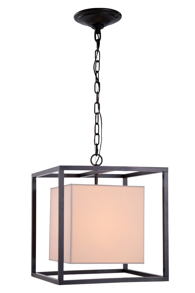 1416 QUINCY Collection Pendant lamp L:16" W:16" H:16" Lt:1 Antique Bronze Finish