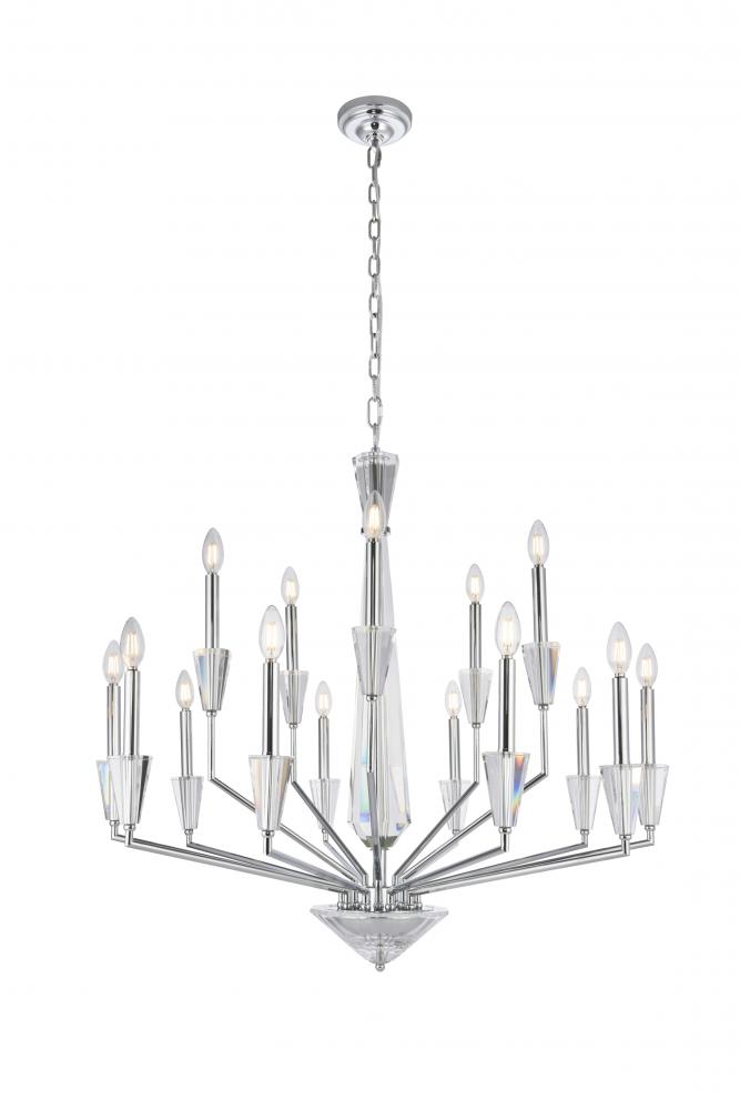 Trident 15 light in Chrome Pendant