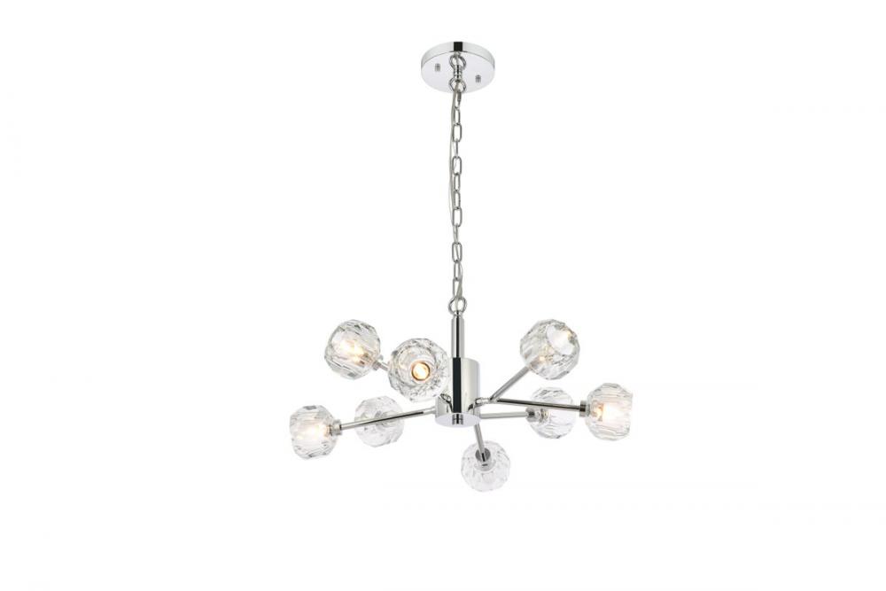 Graham 8 Light Pendant in Chrome