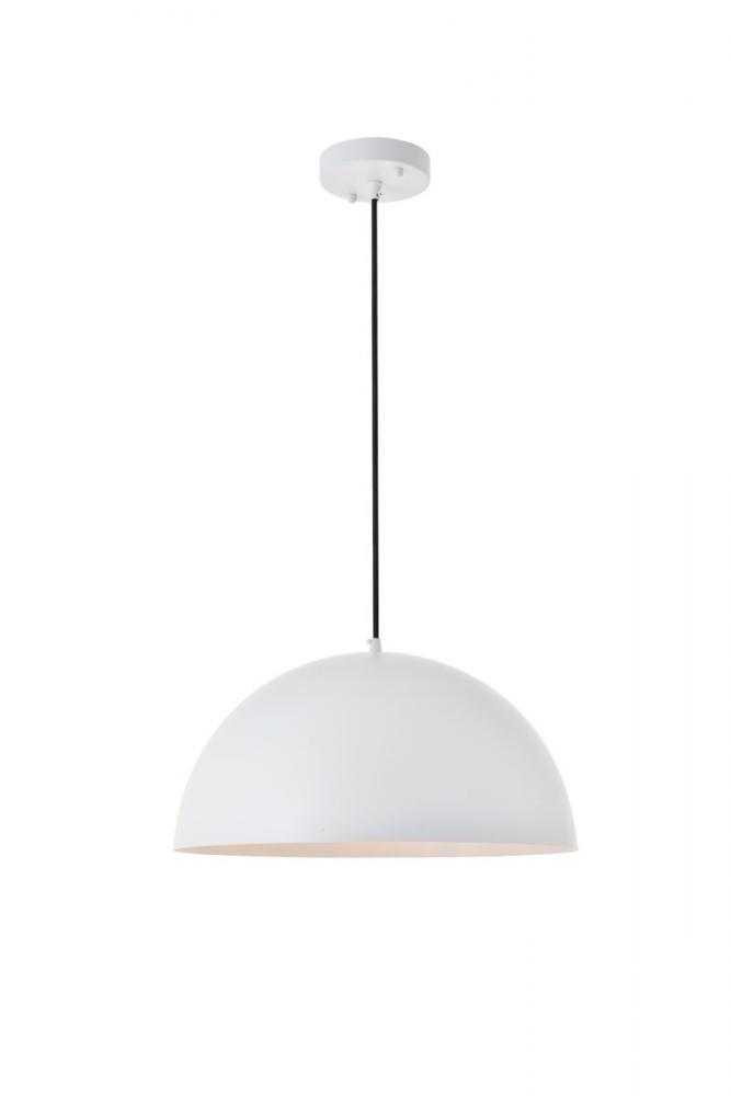 Forte 1 Light White Pendant