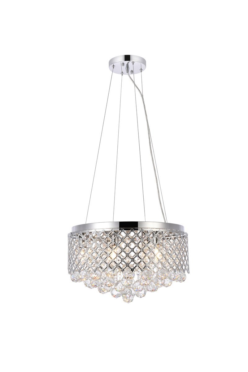 Tully 6 Lights Pendant in Chrome