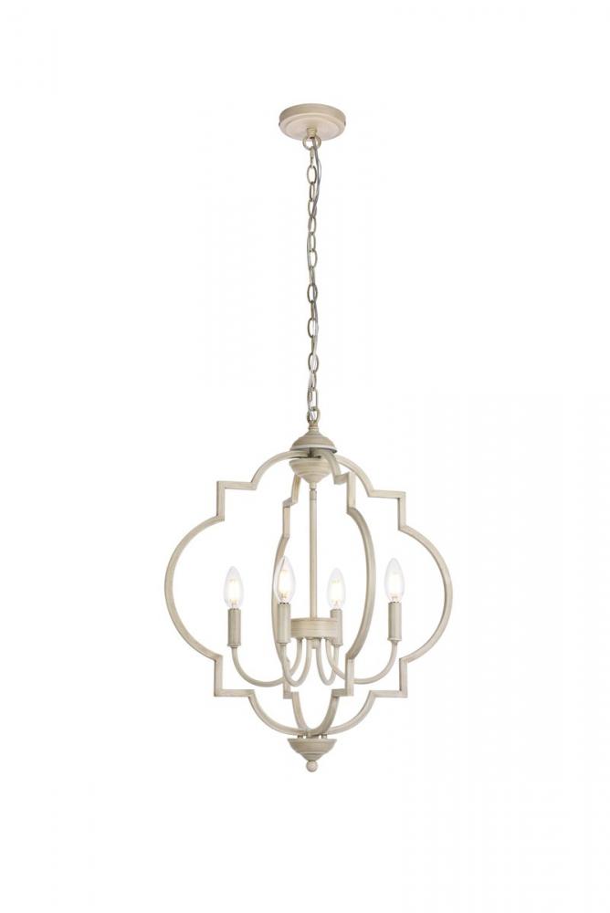 Sandara 4 lights pendant in weathered dove