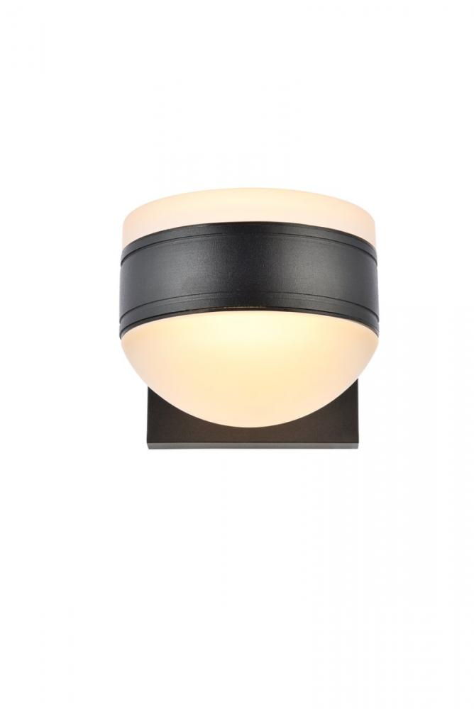 LED Wall Sconce D5''E6.5''H5.5'' Black