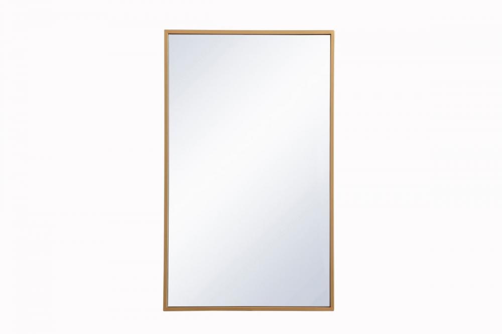 Metal Mirror Medicine Cabinet 17 Inchx28 Inch in Brass