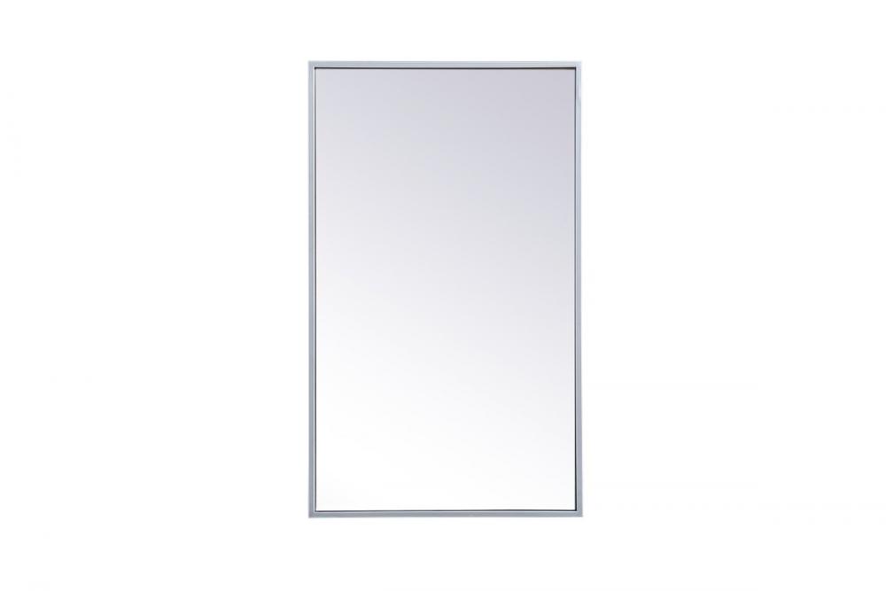 Metal Mirror Medicine Cabinet 17 Inchx28 Inch in Silver