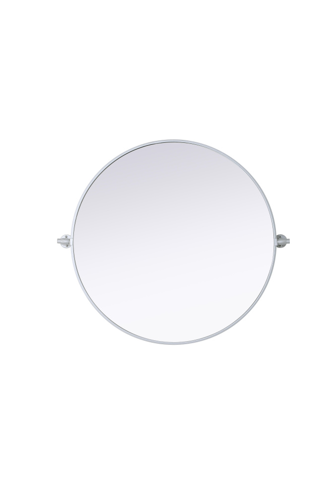 Amoura 30x30 Pivot Mirror in Silver