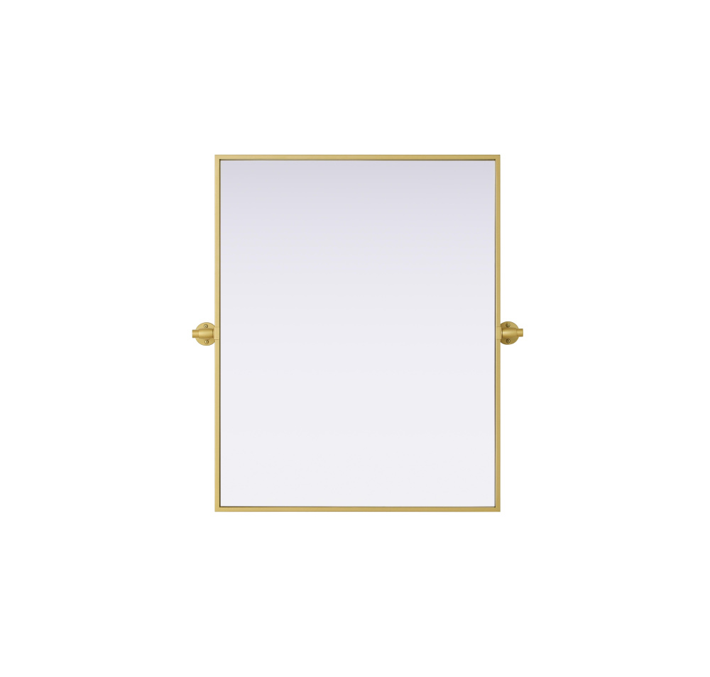 Amoura 24x30 Pivot Mirror in Brass