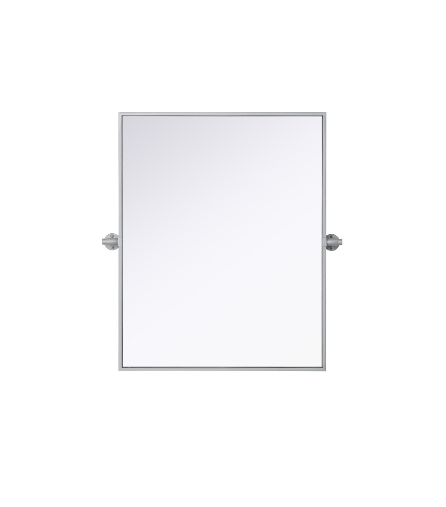 Amoura 24x30 Pivot Mirror in Silver