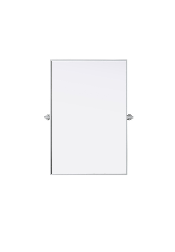 Amoura 24x36 Pivot Mirror in Silver