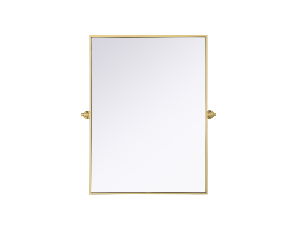 Amoura 27x36 Pivot Mirror in Brass