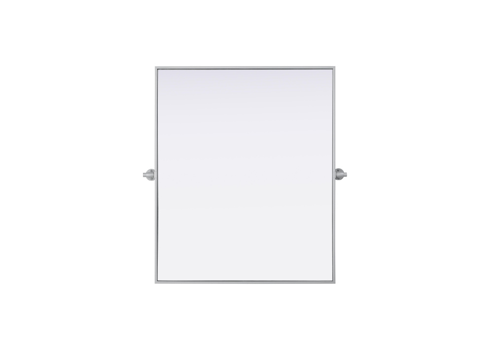 Amoura 30x36 Pivot Mirror in Silver