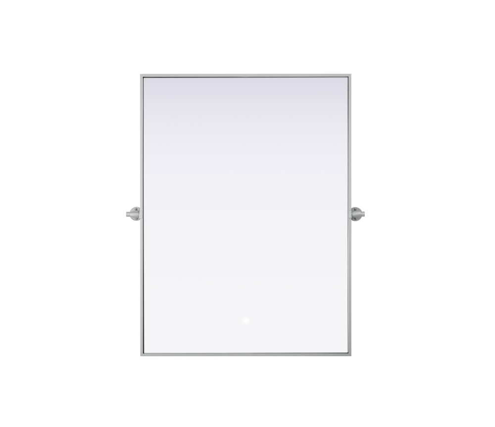 Amoura 40x30 Pivot Mirror in Silver