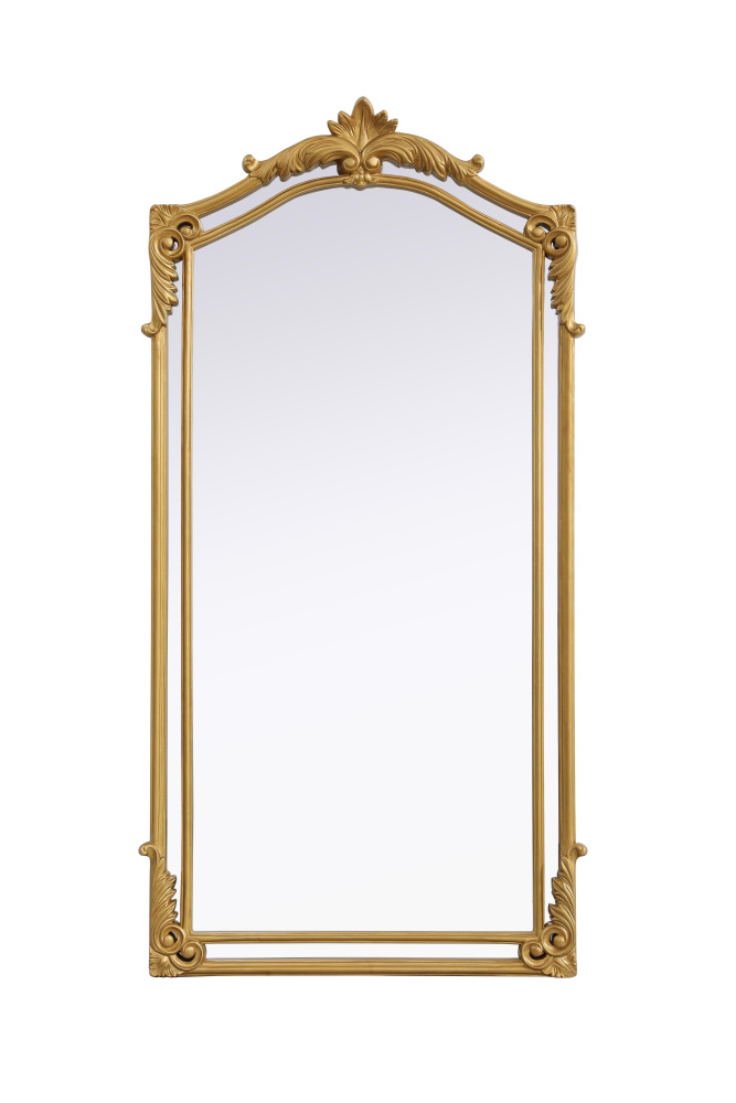 Madeline 33.5x66 Traditional Mirror in Gold Leaf