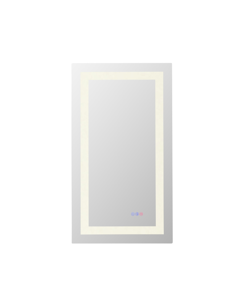 Riven 36x20 LED Mirror, Adjustable Color 3000K/4200K/6400K
