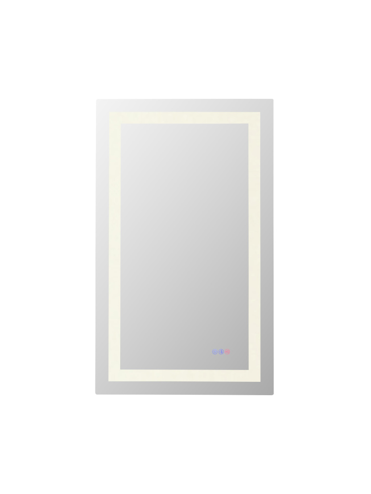 Riven 40x24 LED Mirror, Adjustable Color 3000K/4200K/6400K