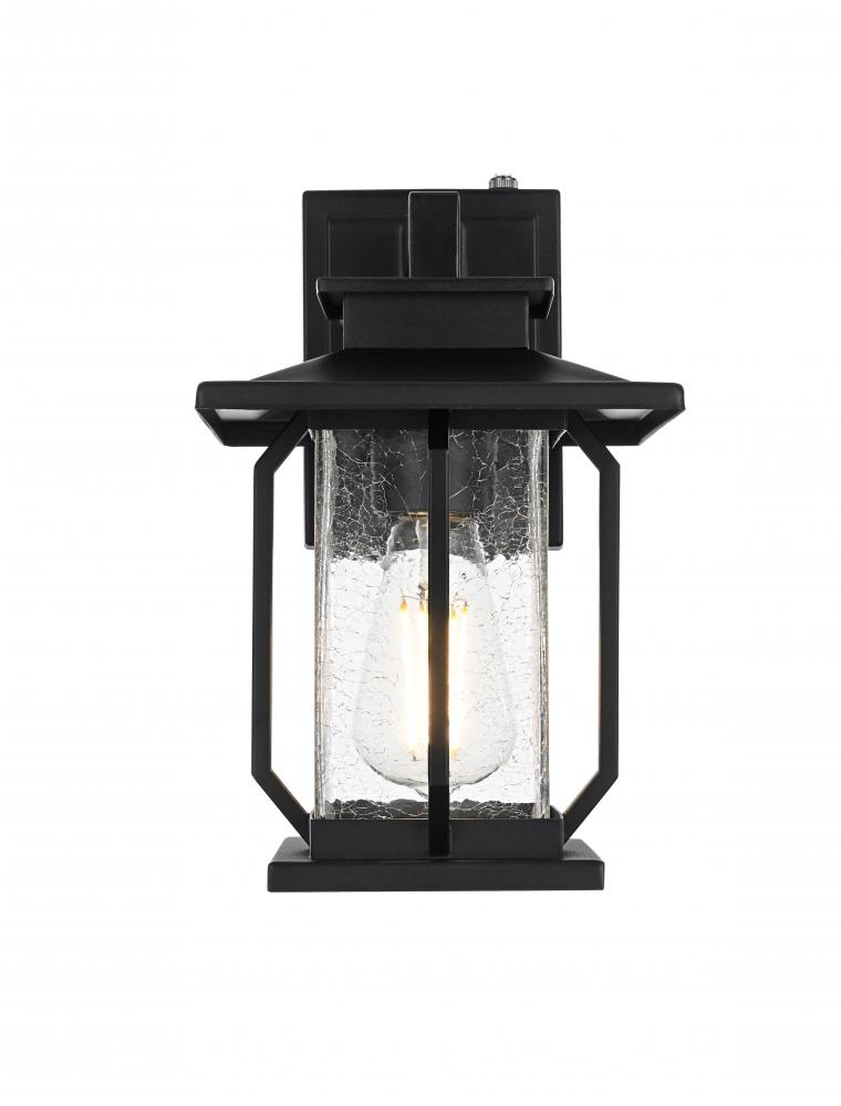 Wall sconce W7" H12" E8" L1 Black