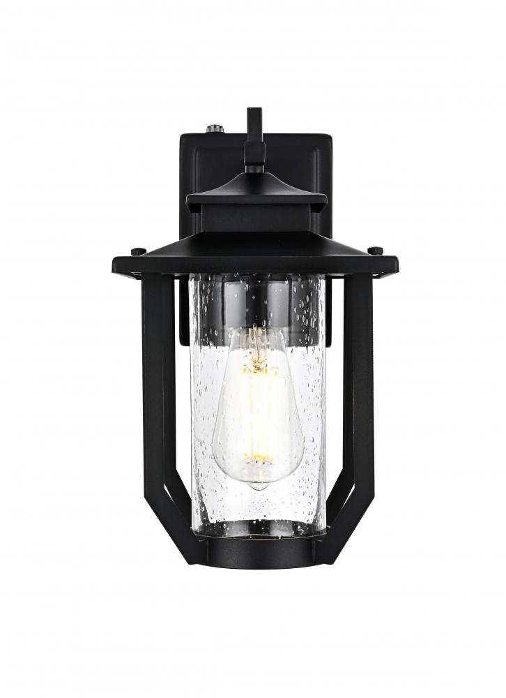 Wall sconce W7" H12.5" E8" L1 Black