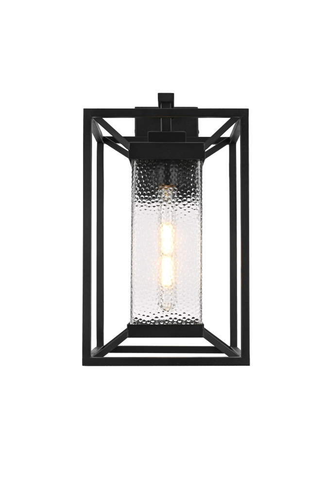 Wall sconce W9.5" E10.5" H17" L1 Black (1Box)