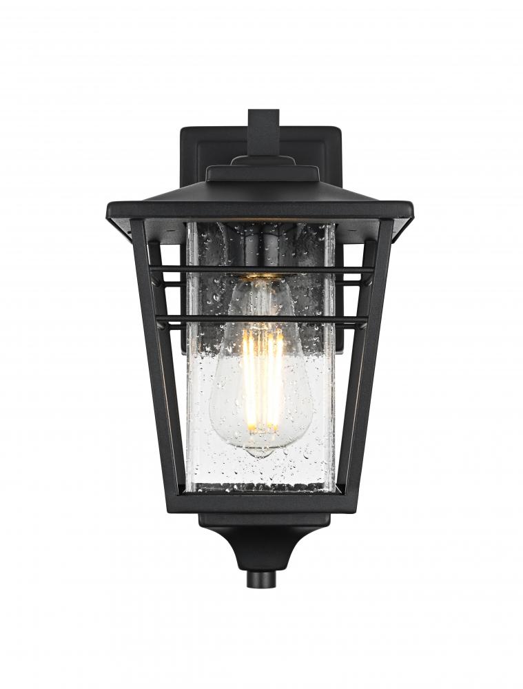 Wall sconce W7" H12.5" E8.5" L1 Black
