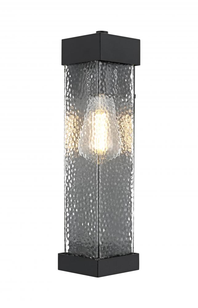 Wall sconce W5" H14" E6.5" L1 Black