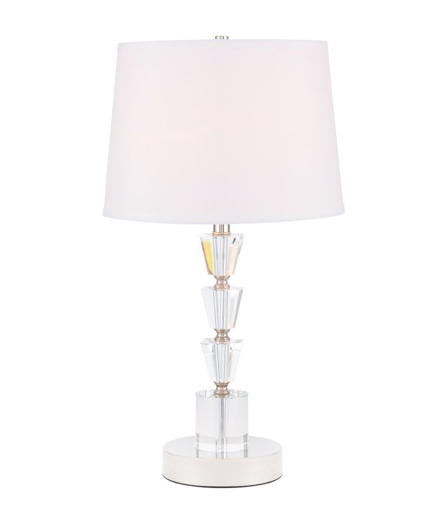 Jean 1 light polished Nickel Table Lamp