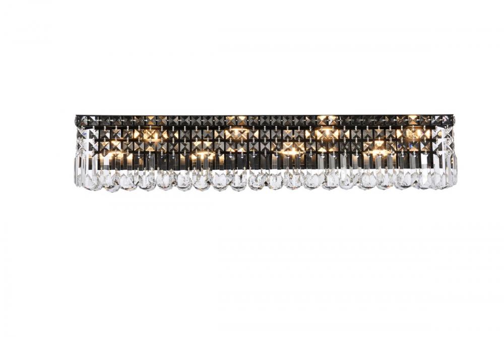 Maxime 36 inch black wall sconce