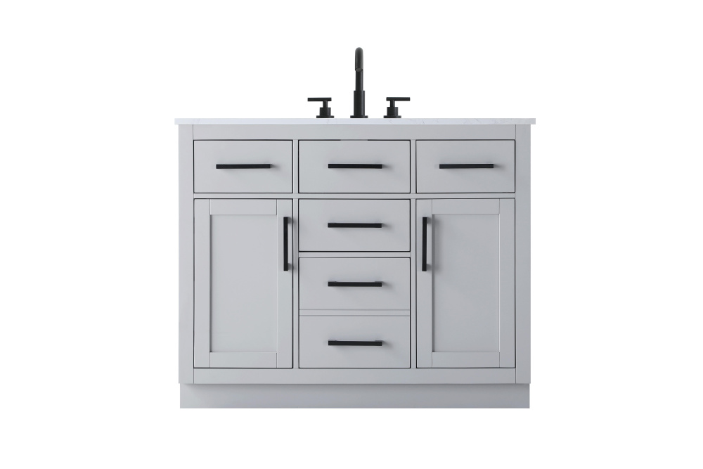 Alden 42 inch Single Bathroom Vanity in Grey