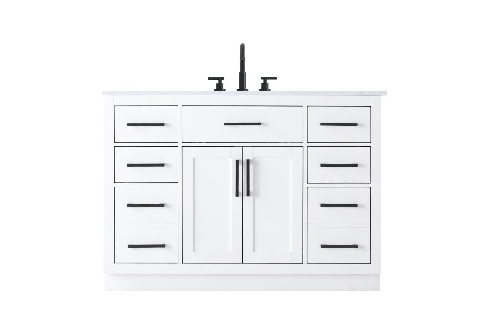 Alden 48 inch Single Bathroom Vanity in White