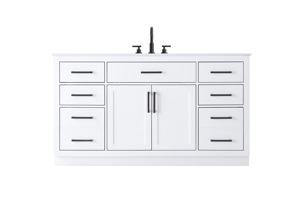 Alden 60 inch Single Bathroom Vanity in White