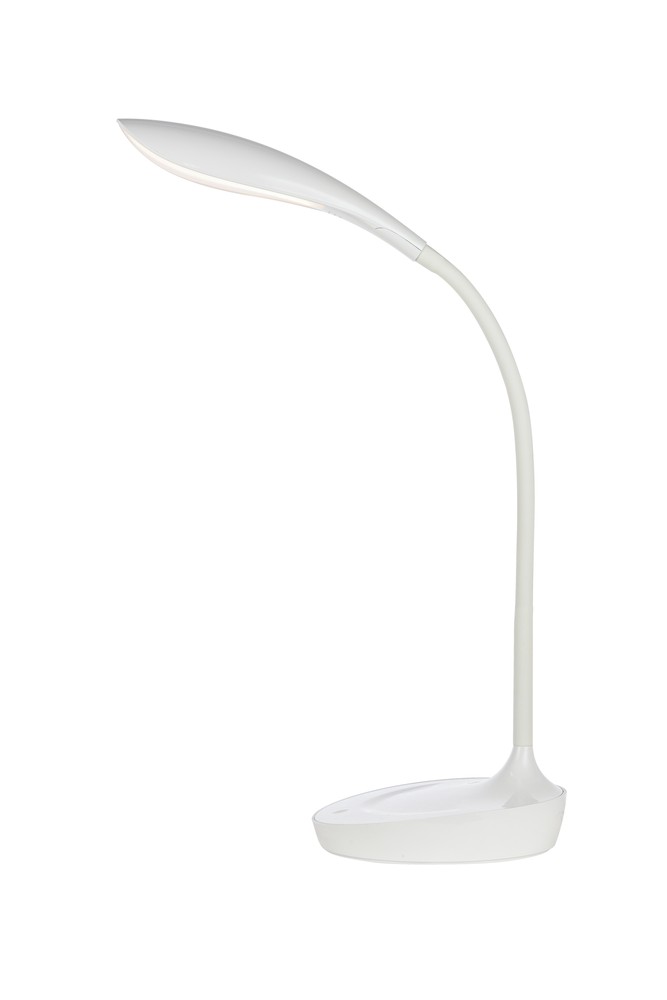 Illumen Collection 1-Light glossy frosted white Finish LED Desk Lamp