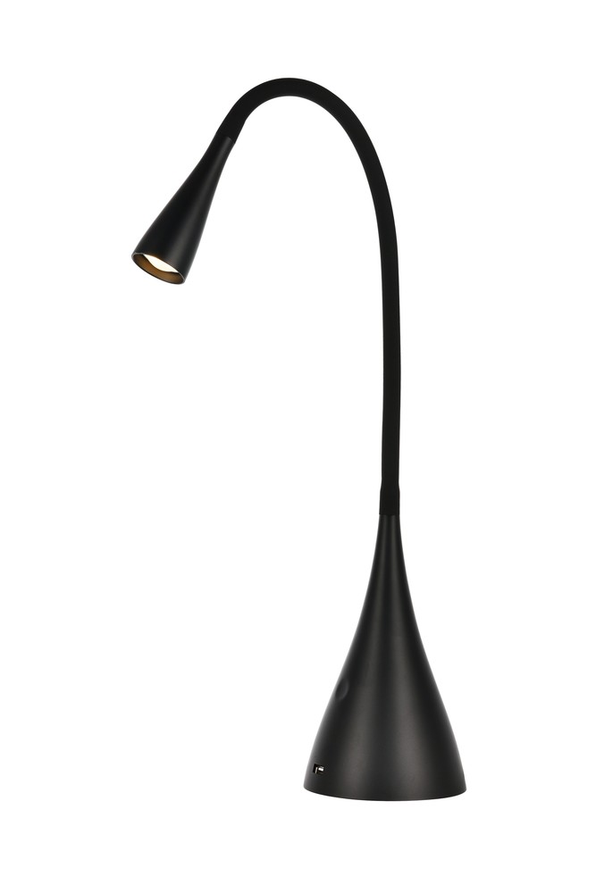 Illumen Collection 1-Light matte black Finish LED Desk Lamp