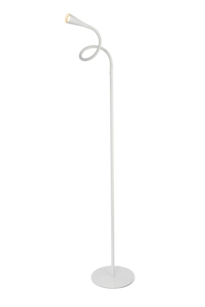 Illumen Collection 1-Light glossy frosted white Finish LED Desk Lamp